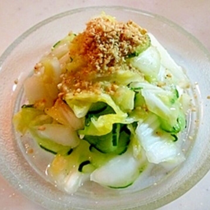 簡単 白菜とキュウリの柚子味噌風味 レシピ 作り方 By Dekotan1 楽天レシピ